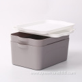 2PC Plastic Stackable Storage Box With Lid